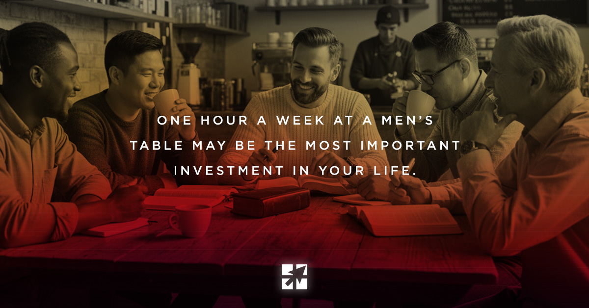 LeadershipMin's tweet photo. One hour a week at a Men's Table may be the most important investment in your life. Join or start a Table today at https://t.co/wAVGDRi7iy. https://t.co/mdPev8v6ny