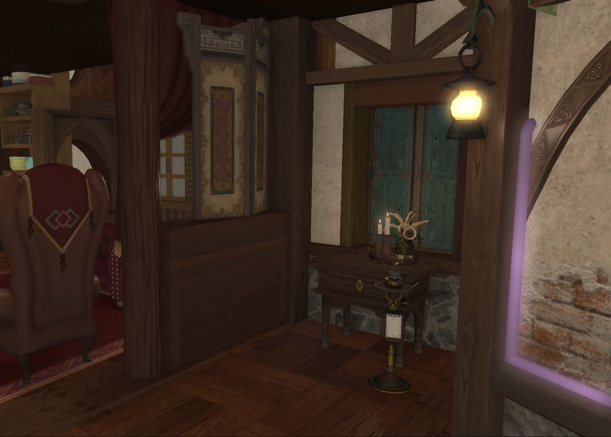 CaffineCreation's tweet photo. Worked a little on the entrance from my drawing ✨#ff14housing https://t.co/Woz2Y6oPfH