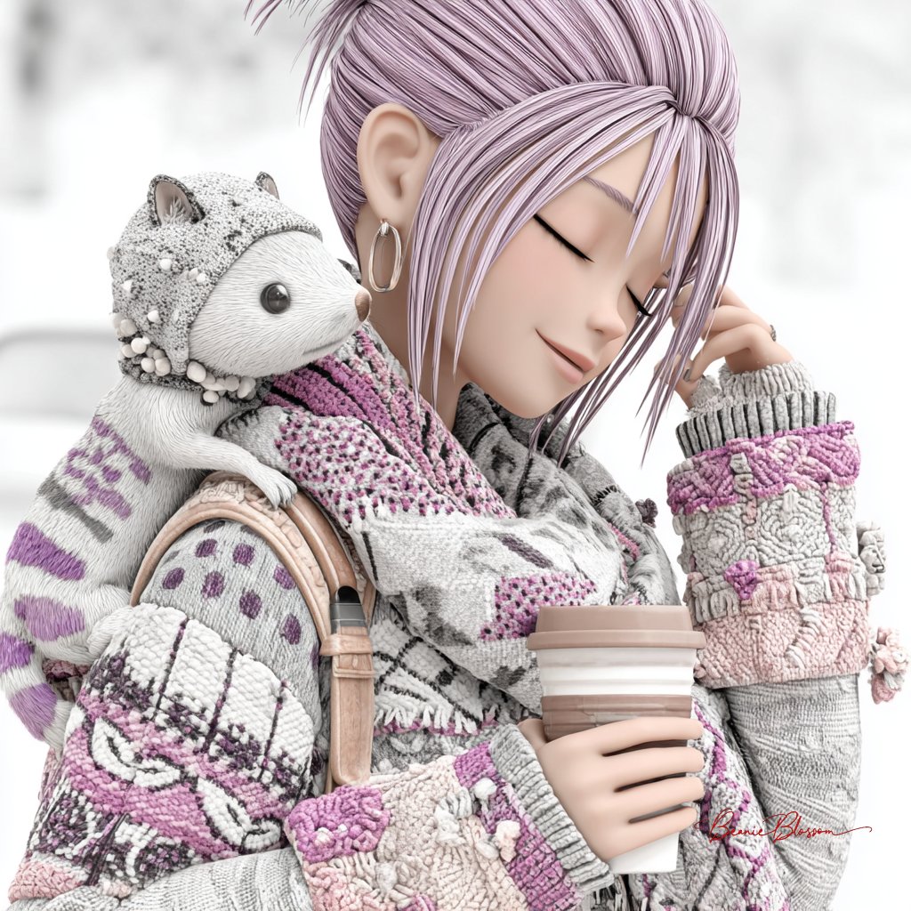 BeanieBlossom's tweet image. Good morning, you lovely people.  Wishing you a wonderful start in the new week. Have a beautiful day 💜

#GoodMorning #AIArtWork #AIArt #AIArtists #AIArtCommunity