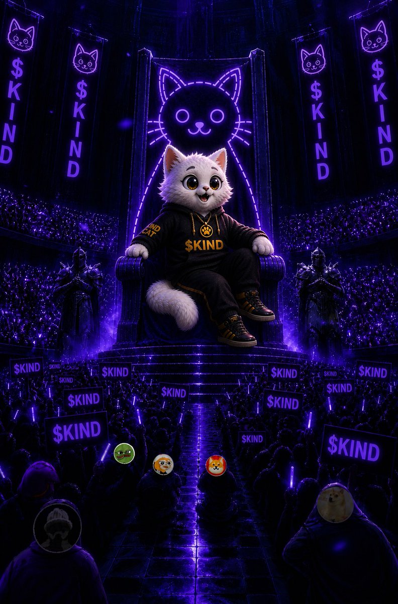 Kind Cat Token ( $KIND ) stands like a king: not by sheer power, but by the loyal community behind it. Thousands of holders have come together to build a shared "kingdom."
<a href="/KindCatToken/">Kind Cat Token | $KIND</a>= Strong community, real vibes, and a future that we shape together.