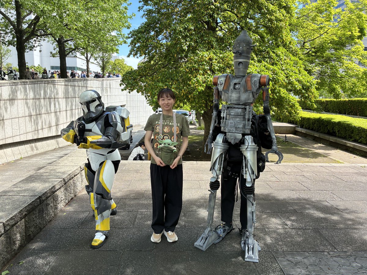 5252Dance's tweet photo. 今日はレジスタンスTシャツで来ました〜✨
#mandalorian #grogu #StarWars #みなとみらい https://t.co/ROOQRCX4Ra