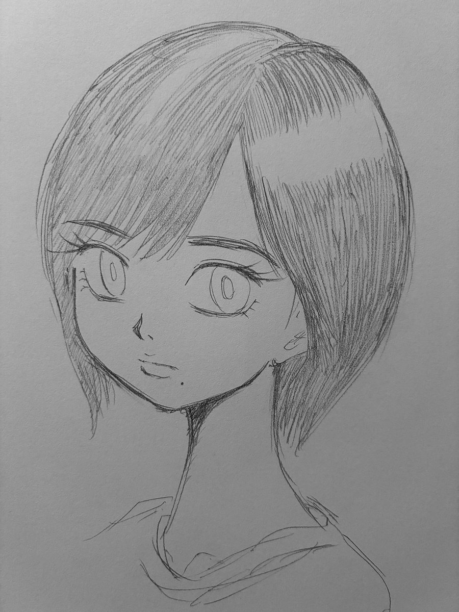 昔描いた平手さん。