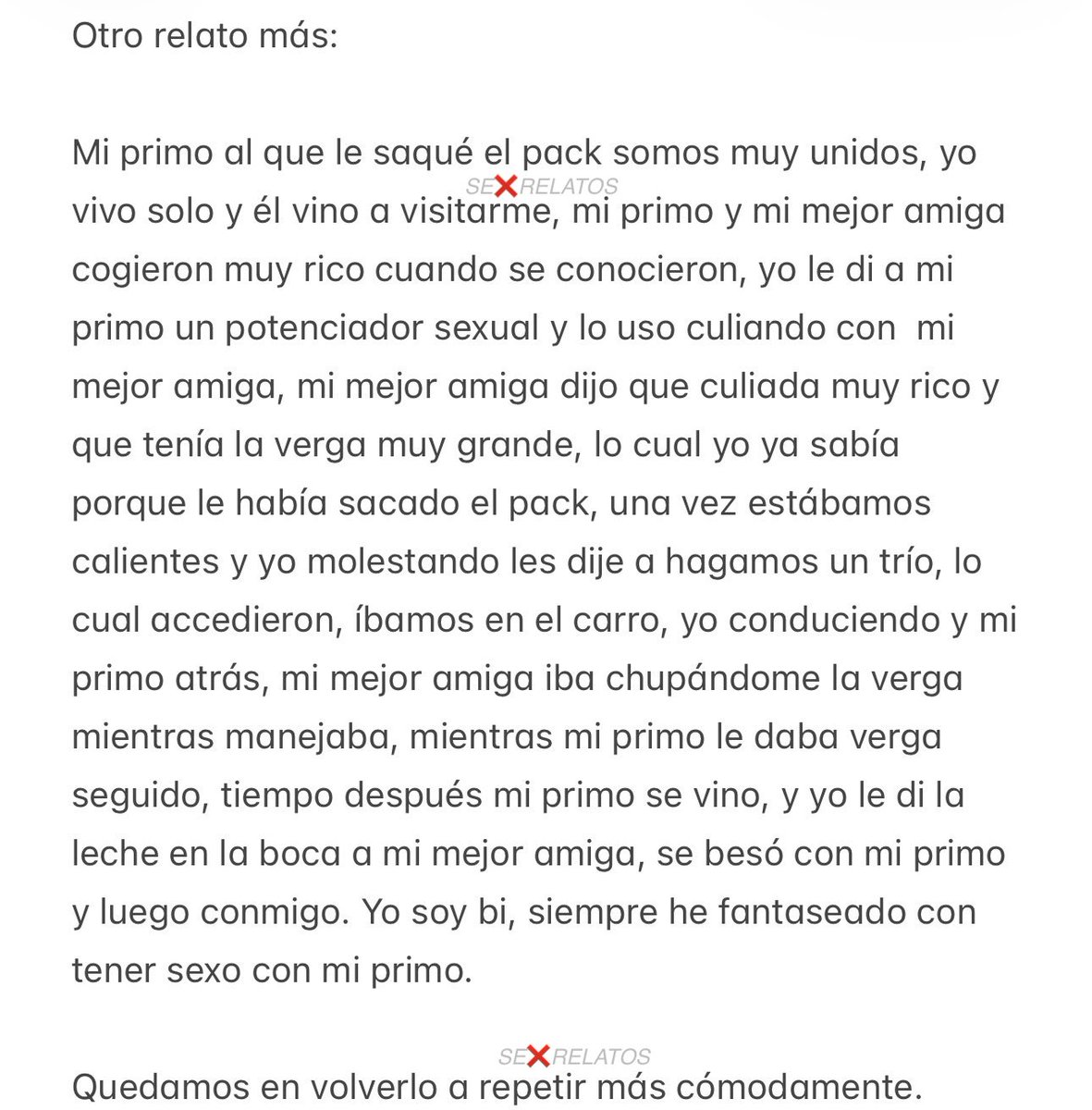 SE❌RELATOS tweet media