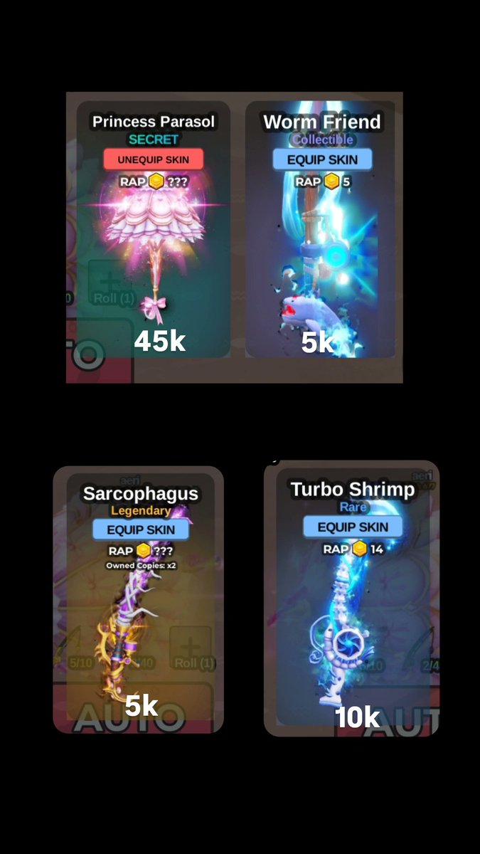 WTS ‼️ WTS ‼️ 

dah pensii nego tipis yak 

#zonauang #zonajajan #fishit #skinfishit #wts #roblox