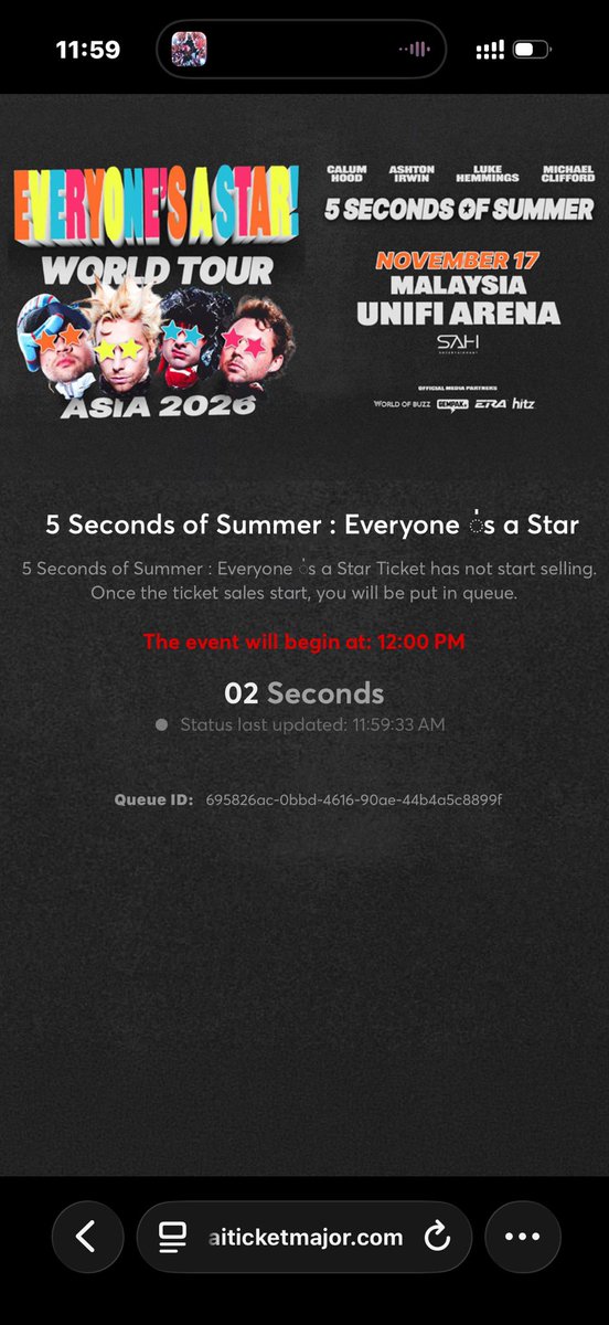 8unnyIsAR1der's tweet photo. tbh it’s freaking me out 😭 who says we can’t find the tickets war in 5sosfam’s dictionary https://t.co/qB7JBhJNSq
