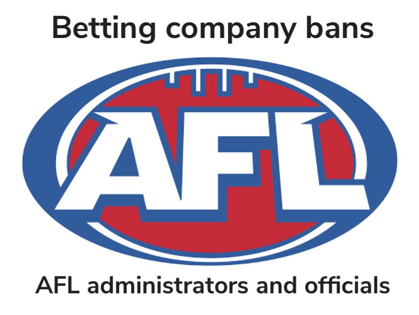 FansAFL's tweet photo. Betting Company bans employing AFL Administrators and officials

Bookmaker Sportsbet has ended its relationship with a senior AFL umpire in the wake of the Zak Butters tribunal saga last month.

https://t.co/4Vy38aAbGw https://t.co/EMIqVSrVbz
