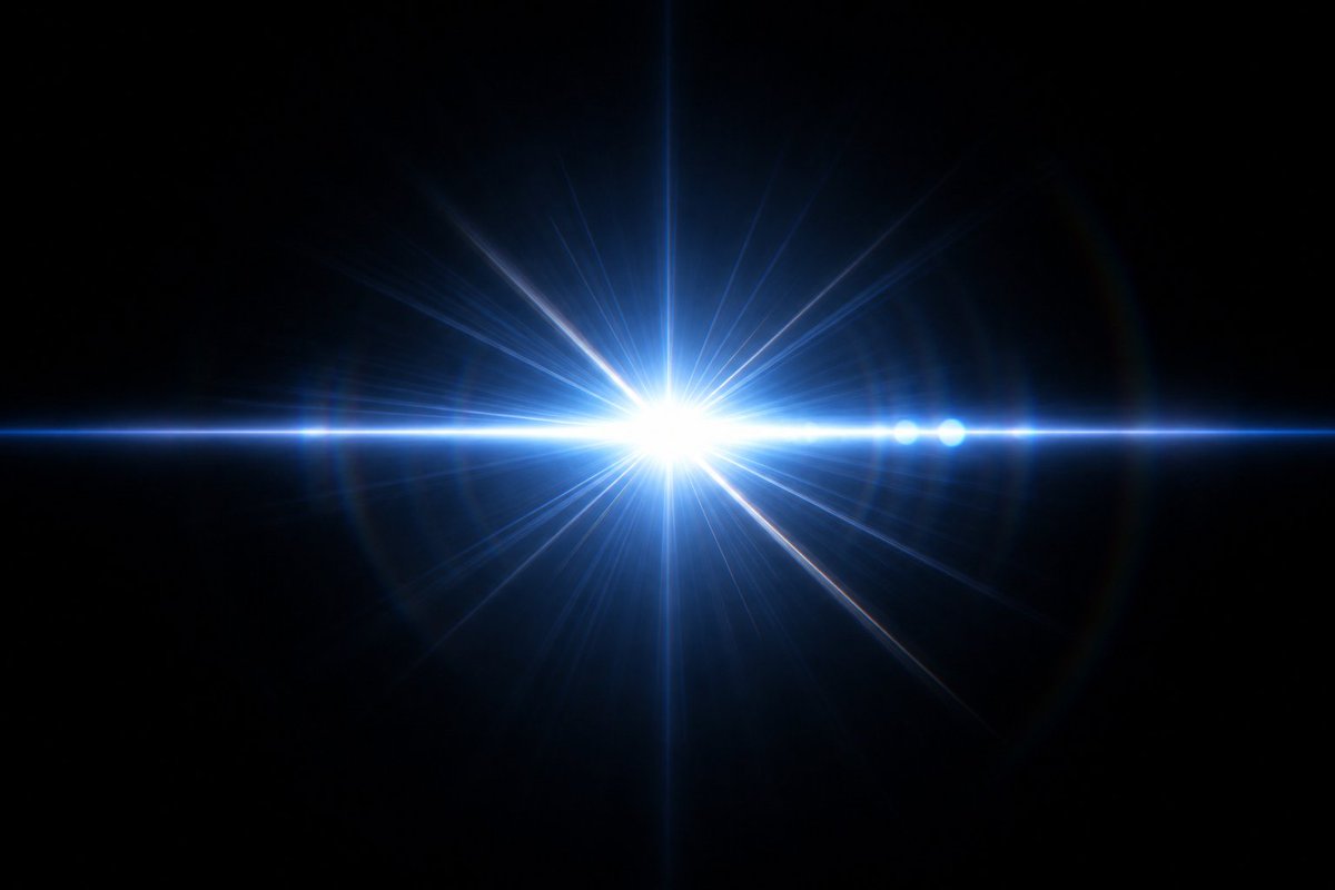Electric Blue Lens Flare VFX