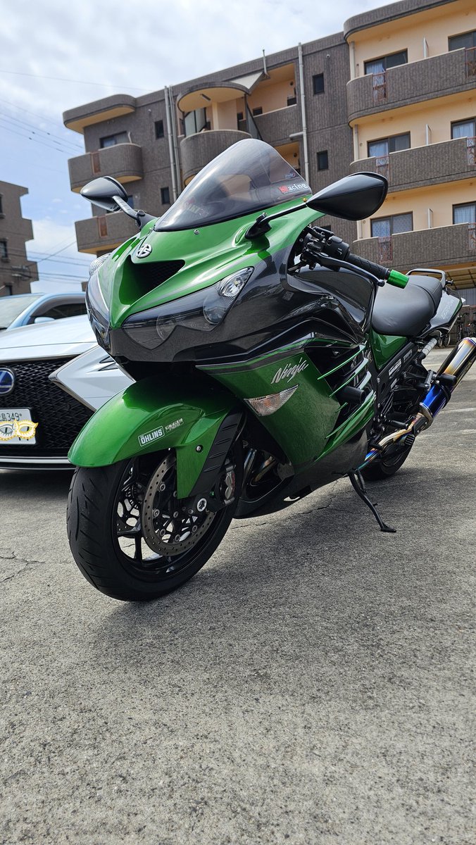 カワサキNinja #ZX14R 今日は国道10号線をゆっくりと桜島を見ながら