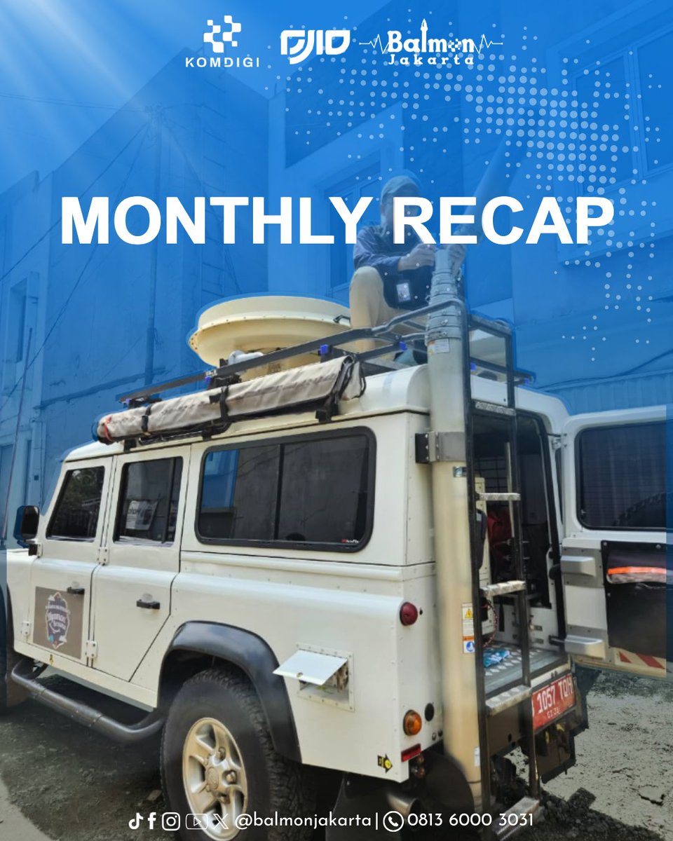 balmonjakarta's tweet photo. Monthly Recap – April 2026 📡

April diisi dengan rangkaian monitoring, pengawasan spektrum, dan koordinasi untuk memastikan frekuensi radio tetap tertib dan optimal. https://t.co/0jErHU5YiG