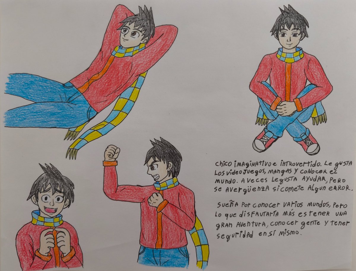 AlecoreBattle's tweet photo. Mi personaje OC, es solo una ficha de práctica. En la siguiente tengo pensado hacerlo mejor https://t.co/iYkOdZfJcL