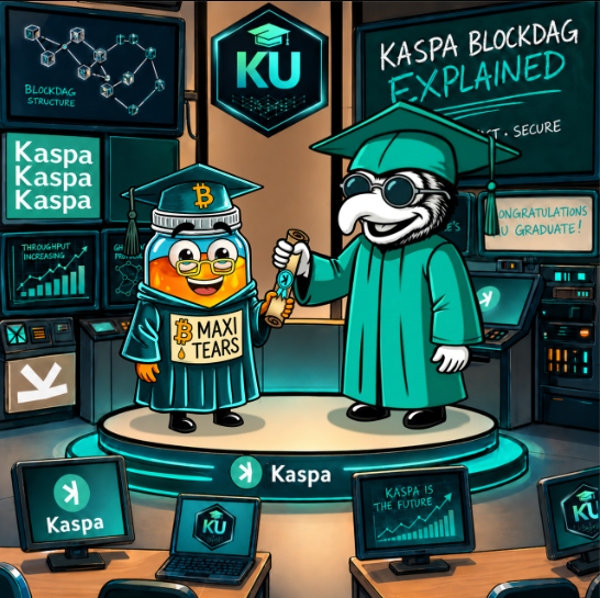 Dr_Gonzo_K's tweet photo. Not only do I have the honor of being a legendary item in the new @BTC_Maxi_Tears NFT collection, the amazing @bigmama_kas who minted it, then decided to send it to me <3

Kaspians and BMT collectors are built different. 

Community FTW!
---
Still minting:
https://t.co/OqROYZuOqn https://t.co/fS80Adwank