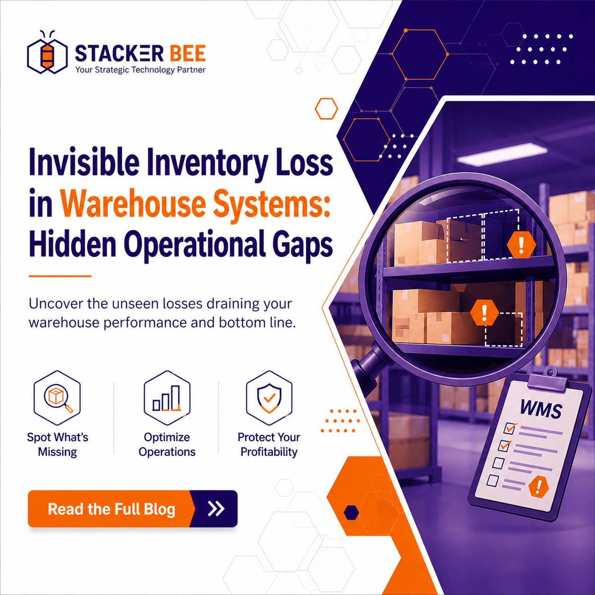 stackerbeelive's tweet photo. Hidden inventory losses = hidden profit leaks.

Fix the gaps with @stackerbeelive WMS and gain full control of your warehouse operations.
✅ Reduce stock errors
✅ Improve visibility
✅ Optimize efficiency

Read the full blog: https://t.co/OuPmnDt8I2

#WarehouseManagement #WMS https://t.co/CxzLrGpayM