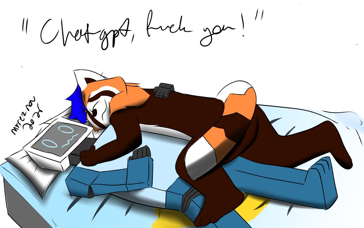 mrreznov_'s tweet photo. "Sure"

#chatgpt #furry #furry_art https://t.co/AAe9Ir7Aht