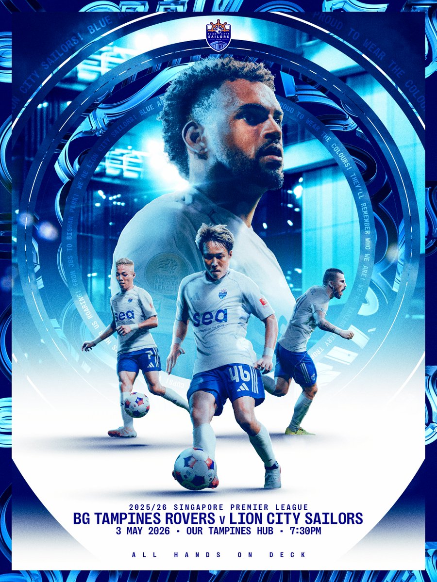 najywan's tweet image. 🎨 Last weekend's set of Match Posters.

#smsports #lioncitysailors #allhandsondeck