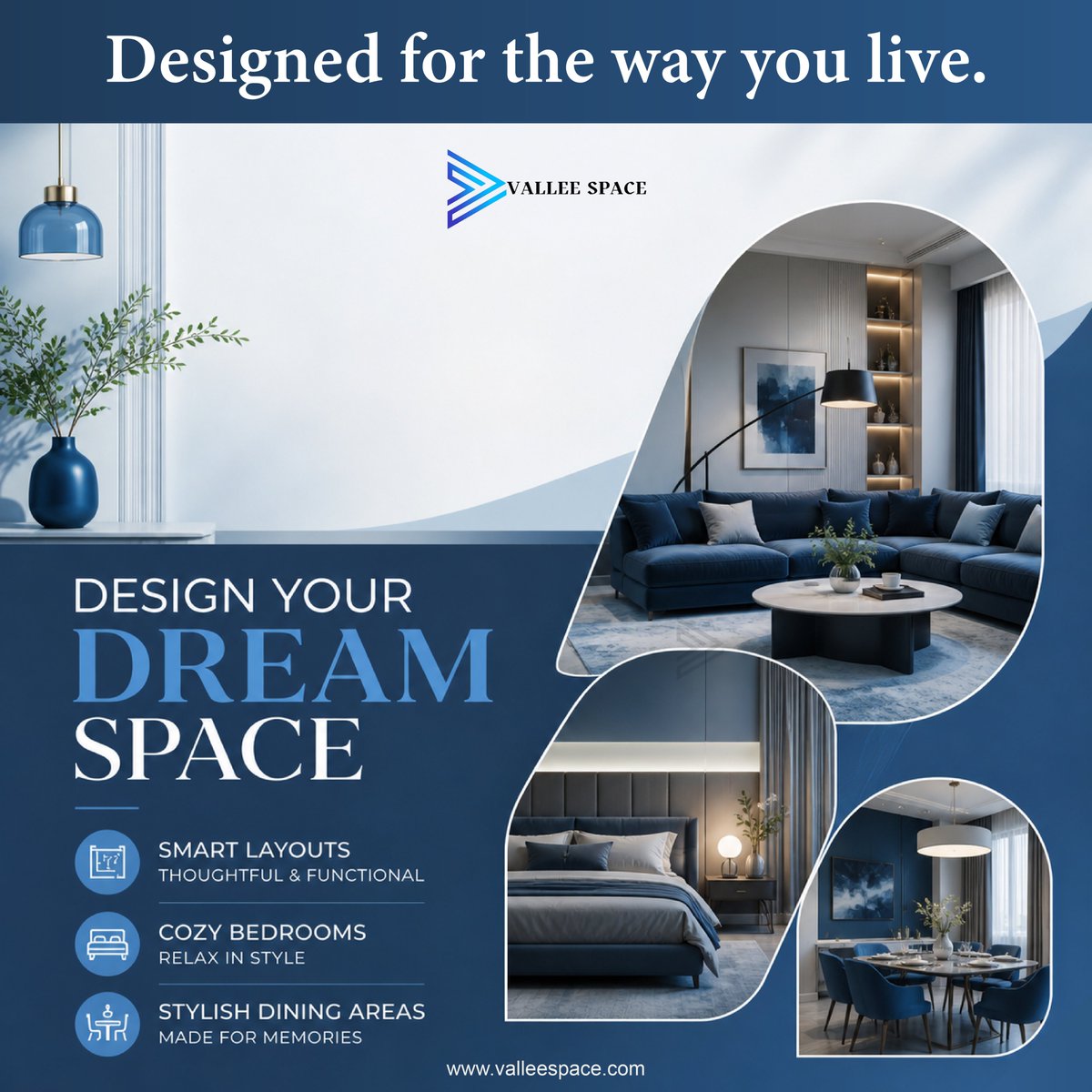 valleespace's tweet image. Not just beautiful spaces — we design homes that feel right for you, down to every detail.

#valleespace #interior