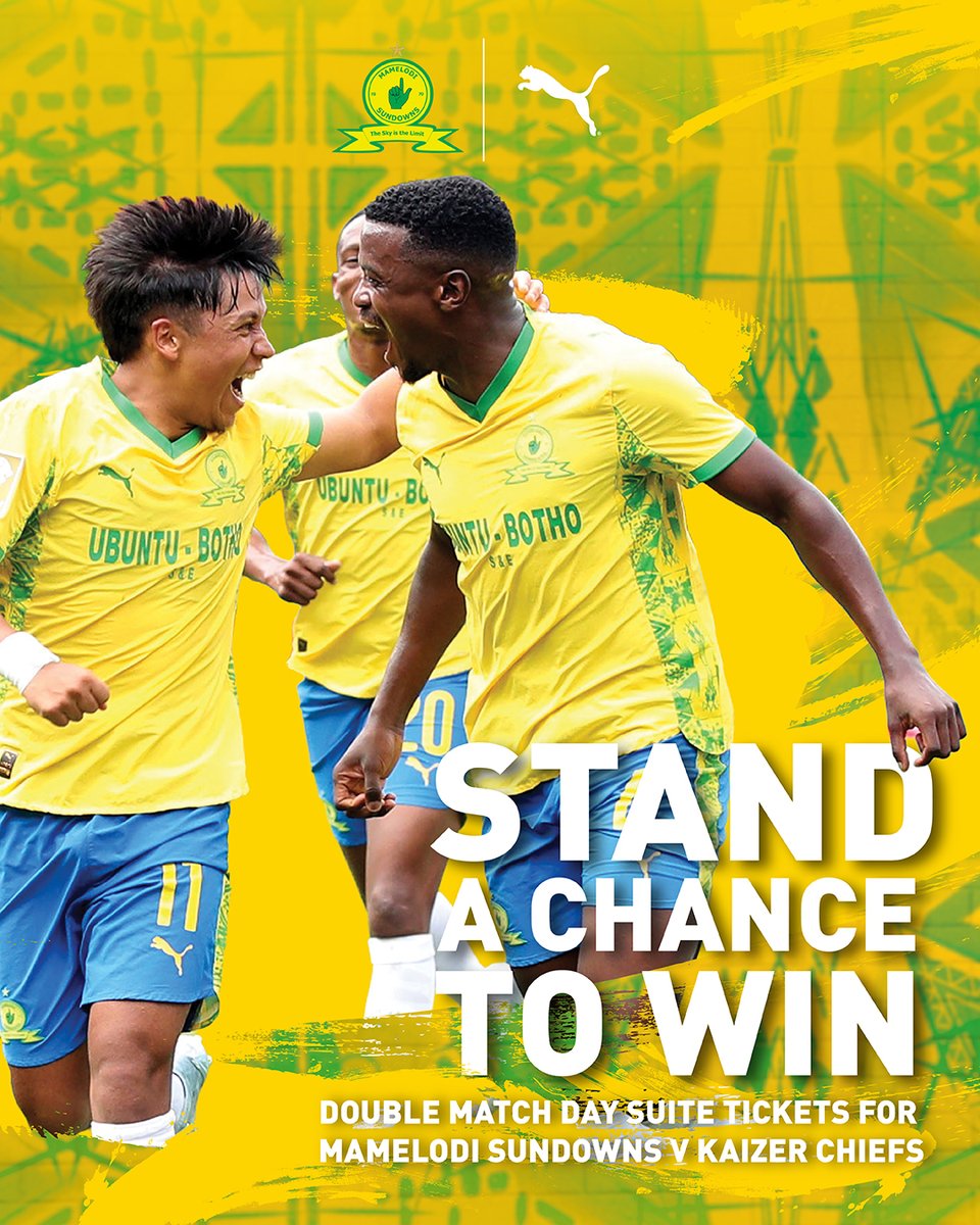 PUMASouthAfrica's tweet image. STAND A CHANCE TO WIN 🔥
2x DOUBLE MATCH DAY SUITE TICKETS to watch @Masandawana live in the #BetwayPrem at Loftus Versfeld. 

To enter, head to Instagram: instagram.com/p/DX6F_WGjUIn/