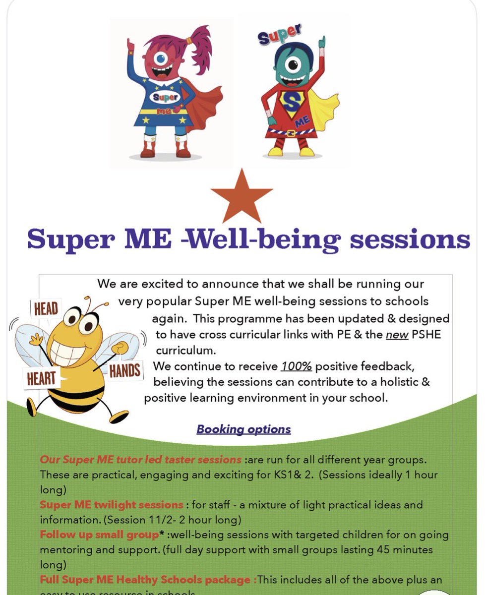 LovePECPD's tweet image. 🧘‍♀️🌿As May is wellbeing month I am offering a Summer 2 day special for Super ME 1 &amp;amp; Super ME 2 pupil workshop sessions- an active wellbeing programme that focuses on being active, emotional regulation, mindfulness, relaxation techniques. DM for details. #wellbeing #primarype
