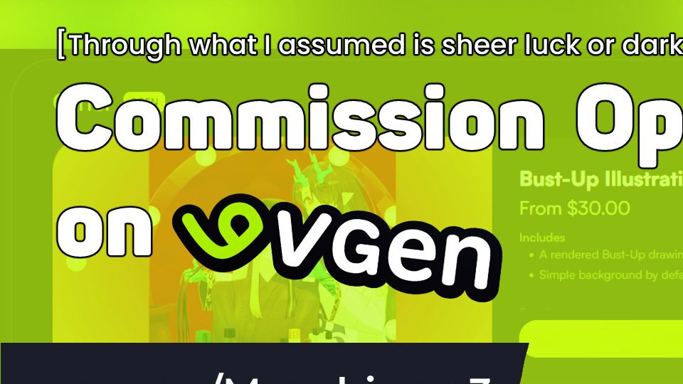 mocchi_mp3's tweet photo. I somehow got a Vgen! 
Feel free to browse through my selection there, link in bio ✌️✌️
#vgen #vgenopen #vgenartist https://t.co/m0cLjvZs87