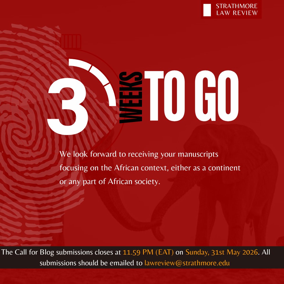 Strathmore Law Review tweet media