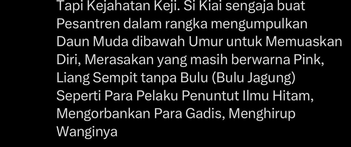 bantu report lah akun gila ini, memberitakan kasus kekerasan seksual tapi di sisi lainnya justru MEREVIKTIMISASI Korban. 

pemilihan frasanya JELEK BANGET. cuman buat farming engagement ya? <a href="/noboru42256/">Noboru Sage</a>