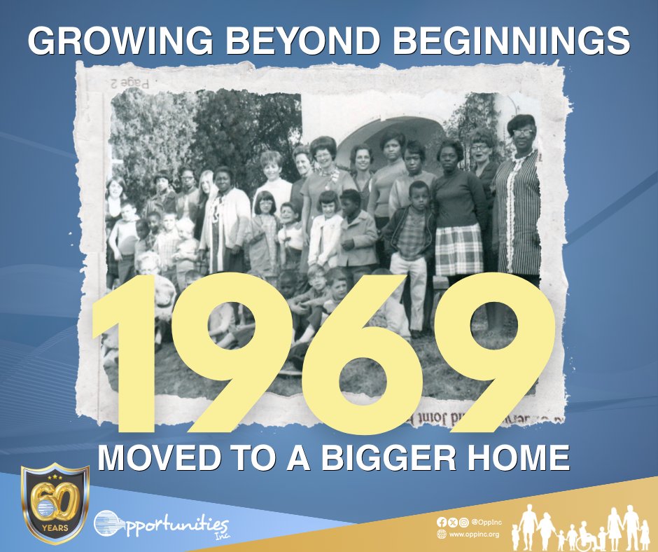 In 1966, a Board of Directors was formed to guide the mission of serving individuals with special needs.

After 3 years, in 1969, enrollment had increased, and the program moved to a larger facility to accommodate more children.

What started small was now becoming bigger.