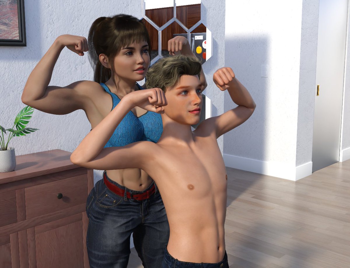 Tumran_1's tweet image. #liftandcarry #femdom #3D #musclewomen #carrying