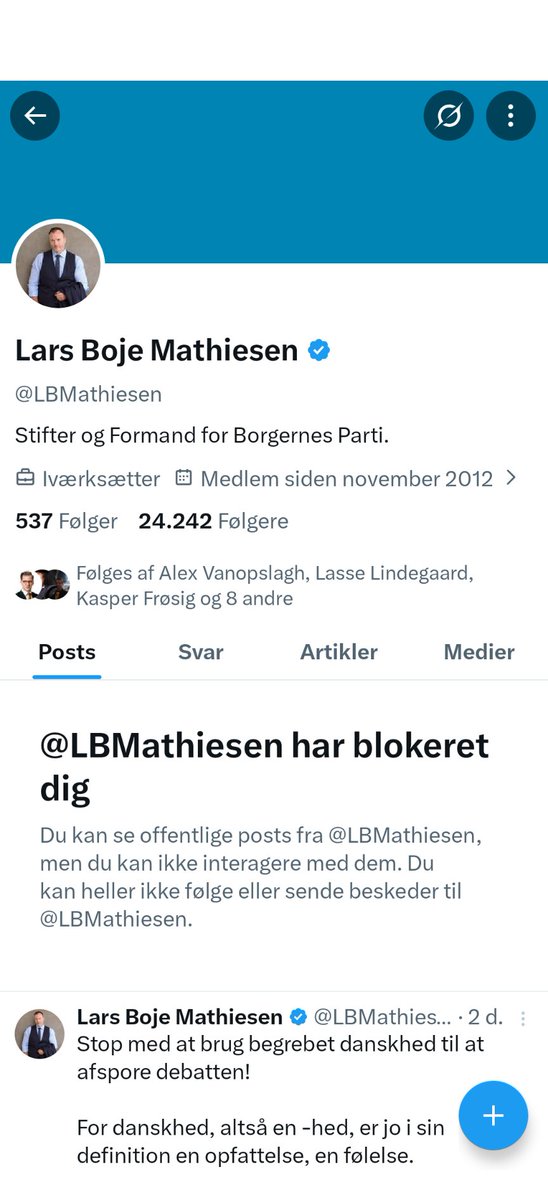 PbakP's tweet photo. @LBMathiesen Er jeg så rigtig ekskluderet nu? 😂 https://t.co/9EMdI6yFYl