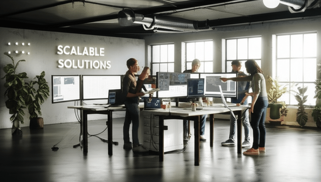 ExatoS's tweet photo. In the fast-paced world of startups, creating a scalable development team for startups is crucial for success. A scalable development team is a flexible group of developers that can expand or contract based on the startup’s immediate and future needs. 
https://t.co/7FKWN83Vto https://t.co/biLNOm4HNs