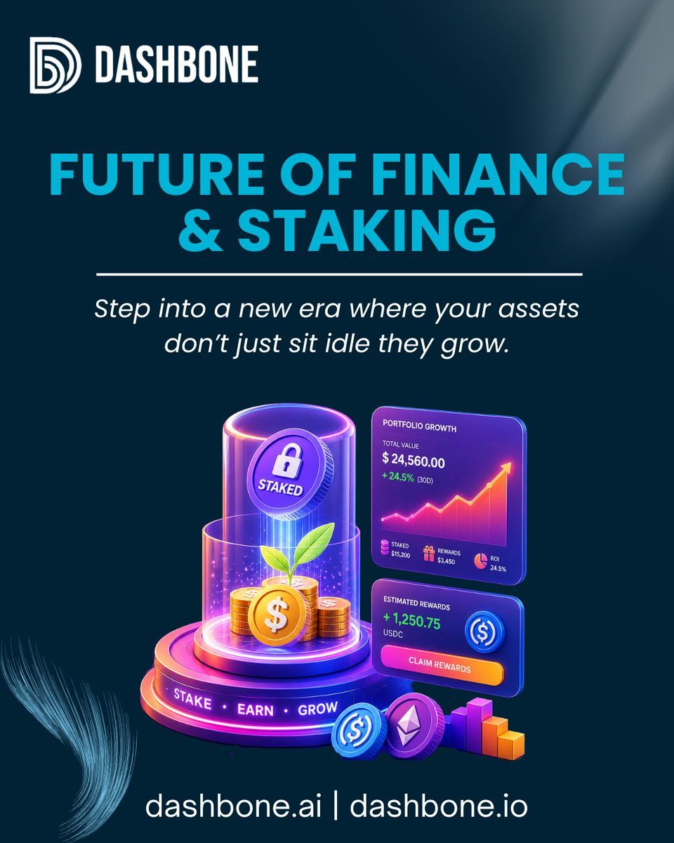 DashBone1's tweet photo. Step into the future of finance 🚀

Looking for smarter ways to grow your digital assets?

Dashbone makes it simple 👇
• Easy to use
• Track your portfolio
• Flexible rewards
Start growing smarter 👉 https://t.co/G85zMFaiYi https://t.co/MqjIO4cRga
