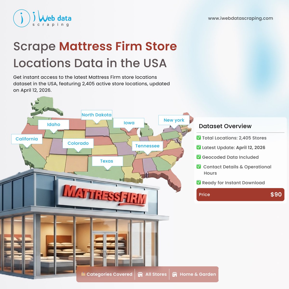 iwebdatascrape's tweet photo. 🛏️📍 2,300+ Store Locations. One Dataset. Nationwide Retail Intelligence.
👉 Explore the dataset:
https://t.co/54toTrIFdU
#FurnitureRetail #DataScraping #GeoAnalytics #MarketResearch #SiteSelection #RetailStrategy #BigData #Iwebdatascraping https://t.co/OFyQrY6RKT
