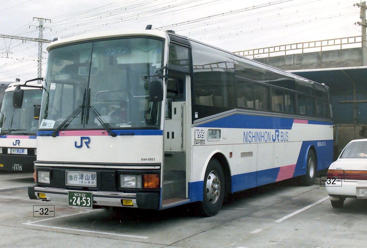 西日本JRバス Nishinihon JR Bus なにわ22あ2453 P-MS725S 644-6953