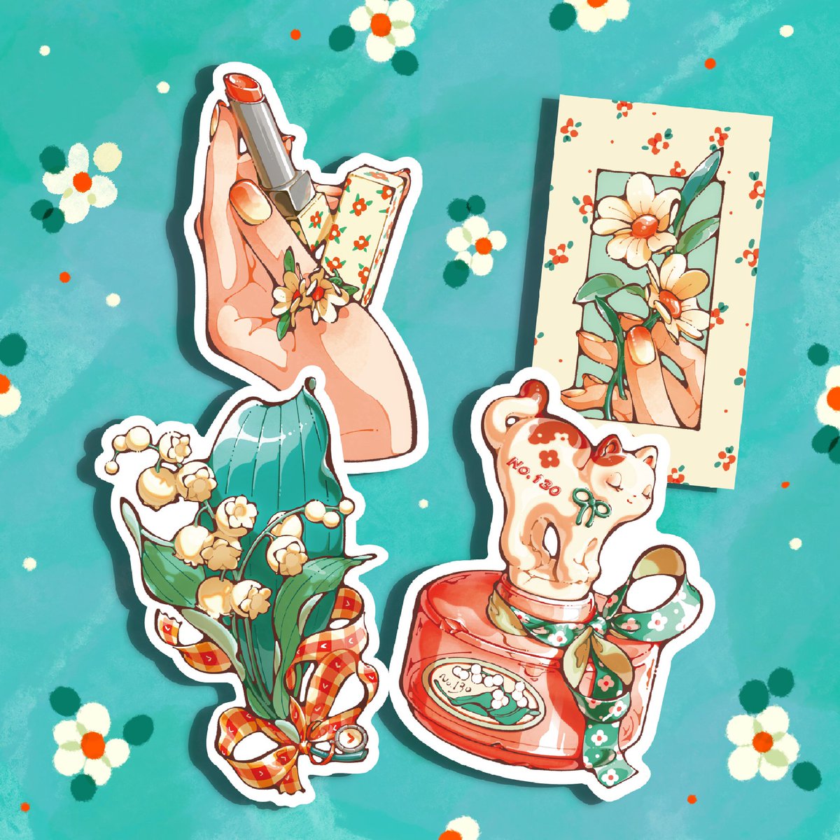 エムズ ソフビ デコ犬 MINT CARBONARA コラボ　デザフェス61 ✴︎ 🄶🄾🄾🄳🅂 ​ 🄸🄽🄵🄾 ✴︎ 🌳ステッカーセット🏠 🌱 green