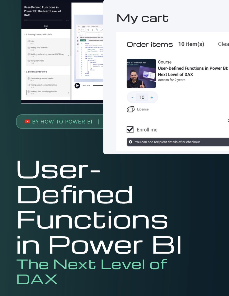 HowToPowerBI's tweet image. You can now get the training licences for your team and assign them right away 🙌🏻

#powerbi #udfs #data #analytics #report #design