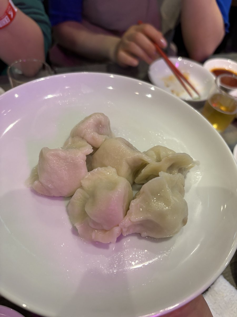 餃子で文フリの打ち上げをしています、mg.です🥟🩵
