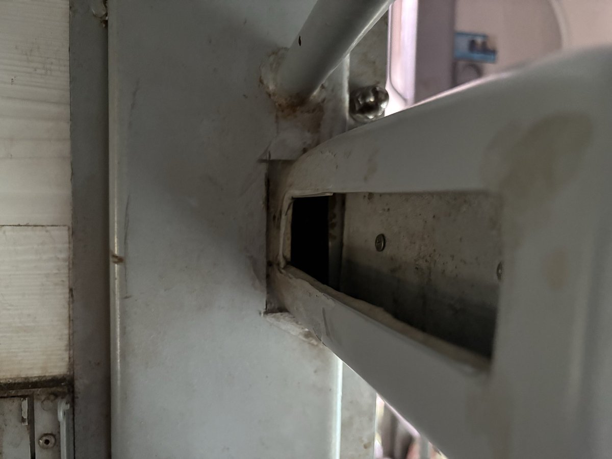 CyrilEdward's tweet photo. PNR - 8828696732
Travelling by M2 coach and this looks like a general coach, taps not properly placed, AC vents broken, floor surface loose and dangerous.  Refund the amount. 
@RailMadad @IRCTCofficial @PMOIndia @RailMinIndia @ndtv https://t.co/SoW2HEXaeA