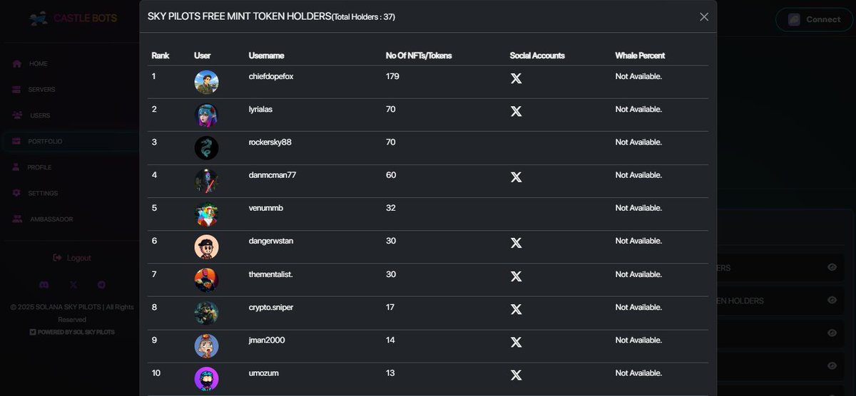 Solana Sky Pilots tweet media