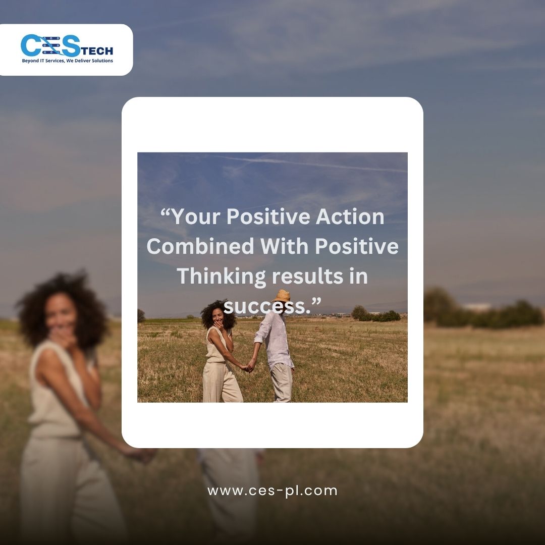 ces_noida's tweet photo. Success doesn’t happen overnight—it’s built through consistent action and the right mindset.
This post beautifully highlights a simple yet powerful truth: when positive thinking meets purposeful action, results follow.
#Motivation #Success #ProfessionalDevelopment #ces #cestech https://t.co/UZ8Al2Uus8