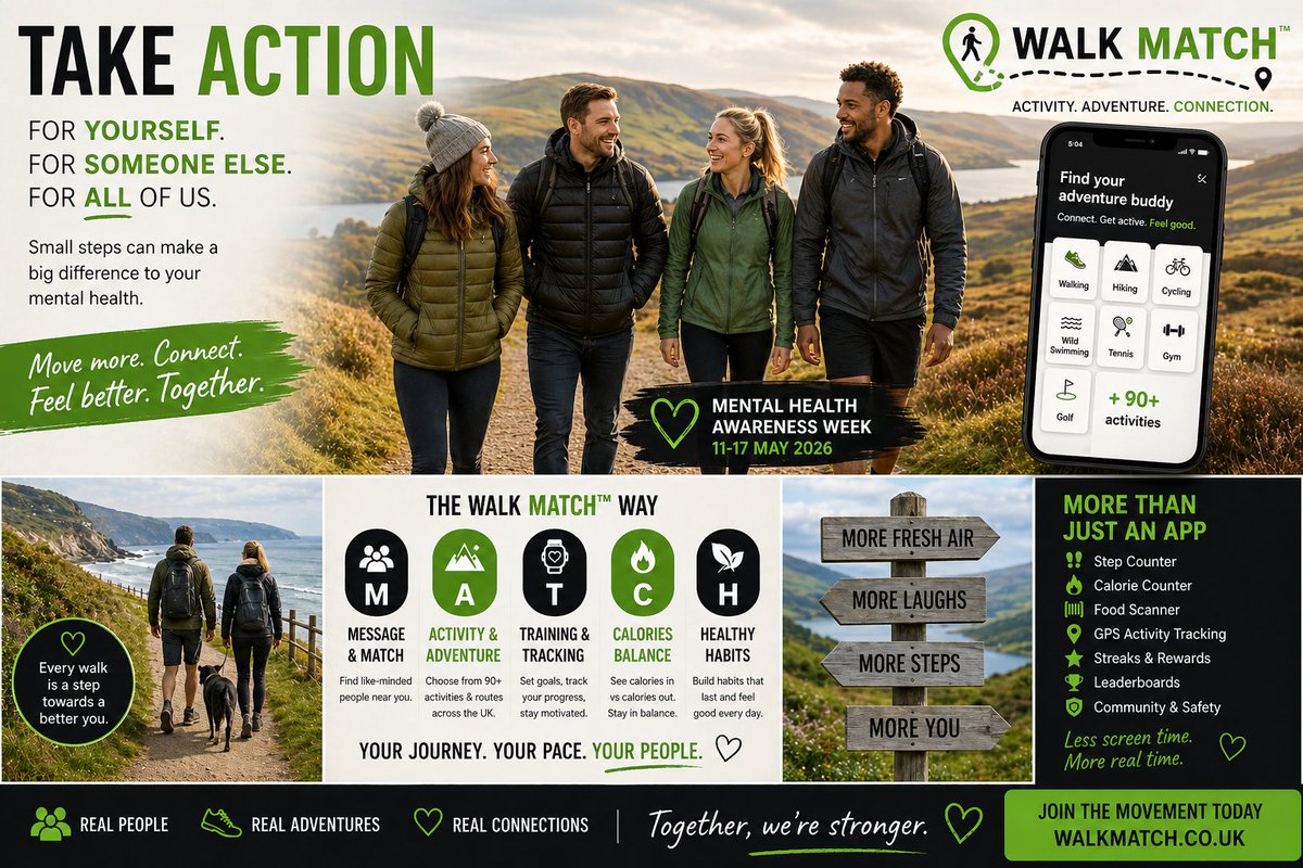 WalkMatch's tweet photo. Bank holiday Monday &amp; the sun is shining! 🌞Looking for companions or partners in crime as we prefer to call ourselves!

Join https://t.co/sLB2rtcWI5 meet up with others into the same activies as you over 100+ activities &amp; online UK community!

 #connection #meetup #walkmatch #uk https://t.co/m9dbnG1rxs