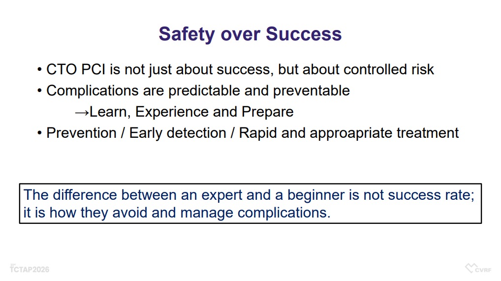 Zill_cardio's tweet image. #TCTAP2026 

❤️‍🔥 Here are 2️⃣ standout slides 👇, from the CTO-PCI session on:

🔑 Strategies to 

Prevent 

And

Manage 

Complications in 

#CTO_PCI...

Many of these principles, in my opinion, hold true for most of the #ComplexPCI scenarios. 

@summitmd_cvrf