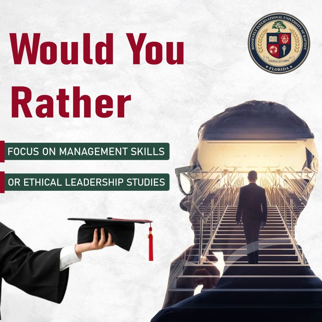 rooseveltuib's tweet image. At Roosevelt International University, you don’t have to choose just one. Our programs are designed to help you develop strategic expertise while building strong ethical leadership preparing you for real-world challenges and global opportunities.

#RIUOB #Leadership #Management