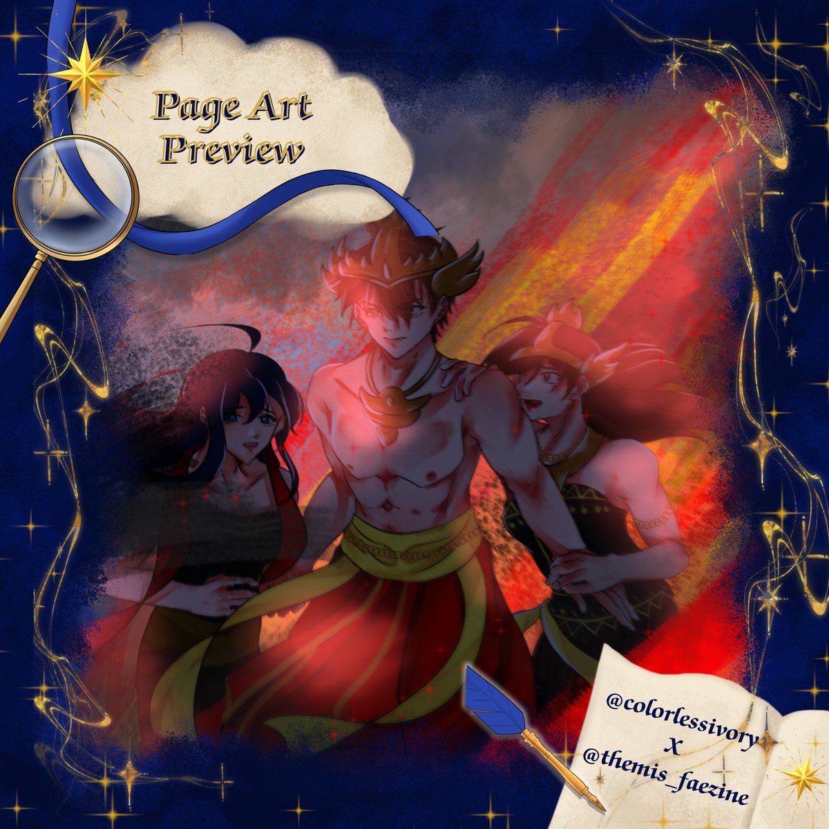 colorlessivory's tweet photo. OMG! What's happened to them here?! What are they facing right now?? 😱😱

Haha, here's the close-up preview of my LukeRosa's Page Art for @themis_faezine 

The POs are still open, guys! Don't forget to get one and support us!✨
#未定事件簿 #TearsOfThemis #LukePearce #WoF_ToT https://t.co/dbMrAId7VF