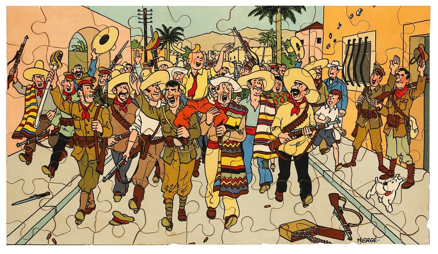 Beile_fr's tweet photo. Puzzle #Tintin de la marque Dubreucq, dessin d'Hergé (1943). De quel album est inspirée cette scène ?
Bonne semaine ! #BD #collection https://t.co/ibqJyNdoE0
