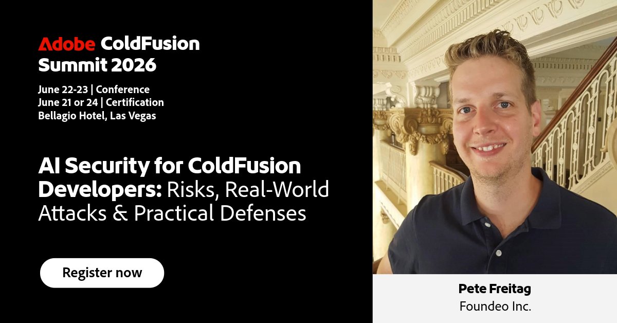 Adobe ColdFusion tweet media