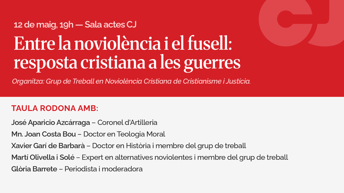Cristianisme i Justícia tweet media