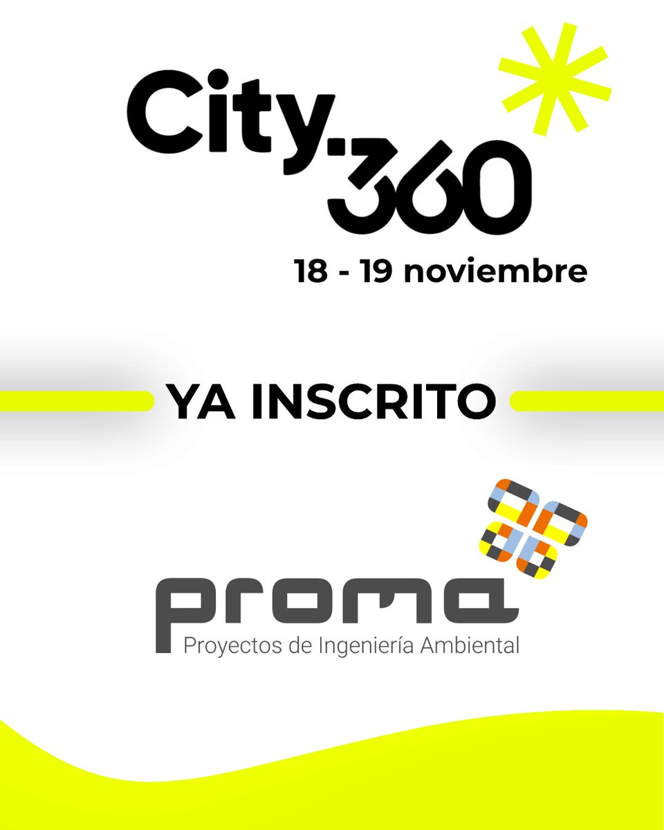 city360zaragoza's tweet image. Proma se incorpora a #CITY360.
Se suman a esta feria para mostrar novedades y soluciones en el marco de la #energía y #medioambiente.
Si quieres descubrir las novedades que presentan empresas como Proma, visitanos los días 18 y 19 de noviembre en @feriadezaragoza