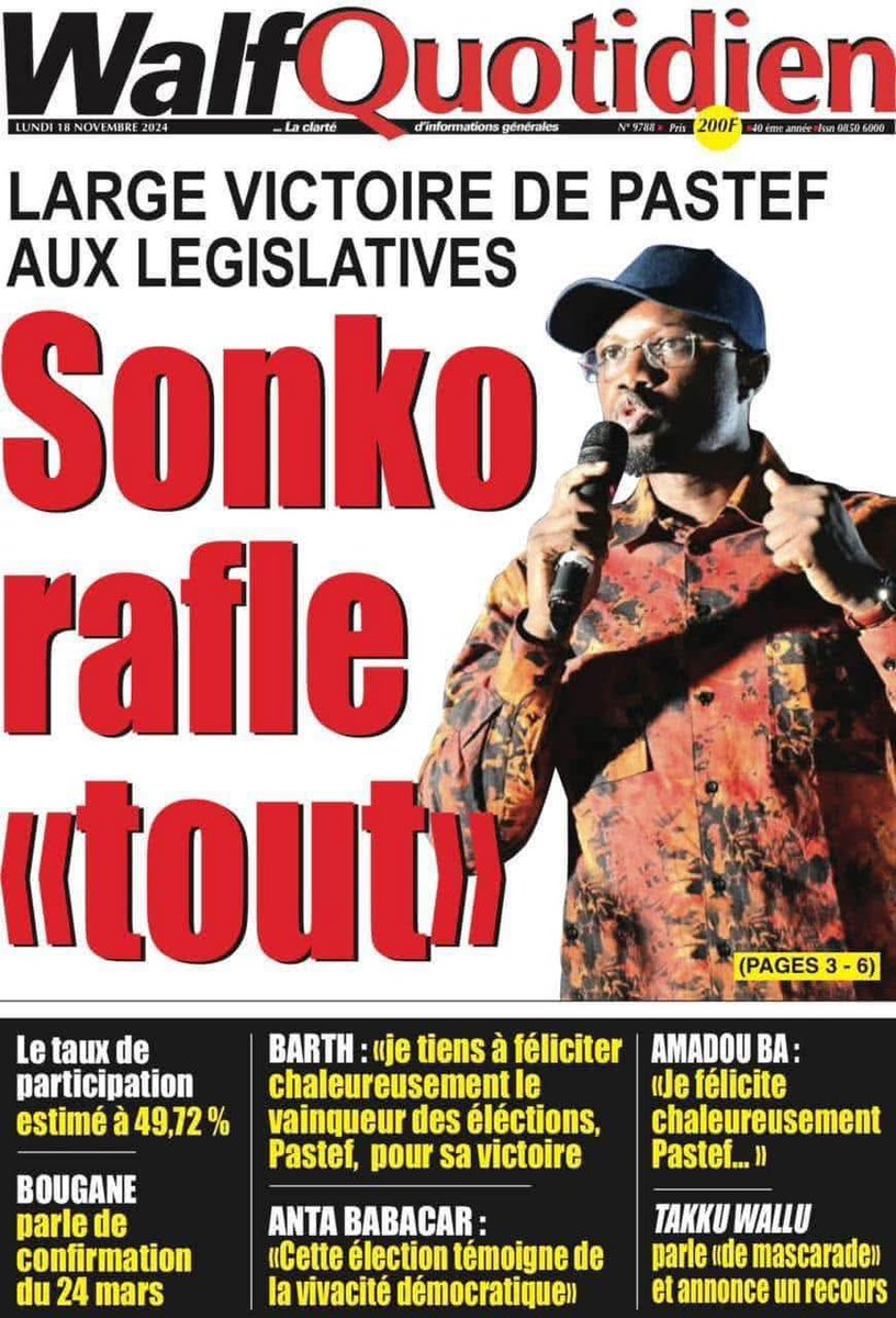 amadoubator's tweet image. Il n'y a pas de pacte entre Sonko et moi déclare #Diomaye. D'accord y a pas de pacte mais le jour où #Sonko t'annonce que c'est toi le candidat qu'il a choisi et te donne ses raisons. À l'instant même où tu as accepté ce choix, un pacte a été scellé. #kebetu