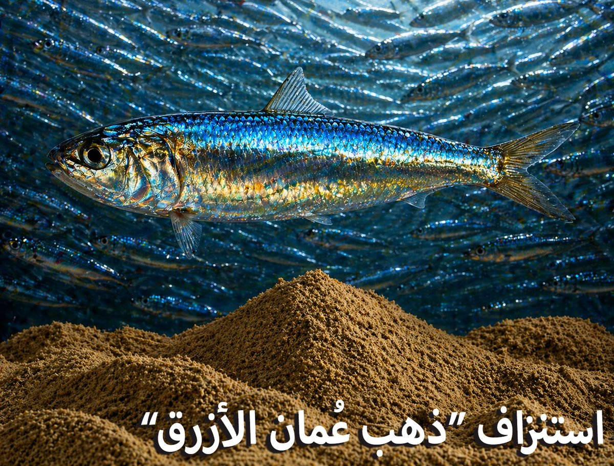 abbas_zadjali's tweet photo. استنزاف "ذهب عُمان الأزرق"

حين يُستخدم مصطلح “الذهب الأزرق”، فهو لا يأتي من باب المبالغة البلاغية، بل من تجربة إنسانية طويلة مع البحر. ففي إيطاليا، يُطلق هذا الوصف على السردين بوصفه أحد أعمدة الغذاء الساحلي، حتى سُمّي تاريخياً “خبز البحر” و“سمك الفقراء” لما وفره من بروتين رخيص ومستدام لملايين الناس. ولم يكن ذلك مجرد توصيف شعبي، بل انعكاس لقيمة اقتصادية حقيقية؛ إذ شكّلت السردين والأنشوجة نسبة كبيرة من المصيد في فترات تاريخية، ما جعلها جزءاً من الأمن الغذائي الوطني.

هذا المعنى العميق هو ما يجعل استخدام المصطلح في عُمان أكثر حساسية ودلالة. فالسردين العُماني أو «العومة» ليس مجرد نوع سمكي عابر، بل يمثل فعلياً “ذهباً أزرق” بالمعنى الكامل: مورد غذائي مباشر، مصدر دخل لآلاف الصيادين، وحلقة أساسية في التوازن البيئي البحري. فهو غذاء للإنسان من جهة، وغذاء لأسماك أكبر من جهة أخرى، ما يجعله محوراً في السلسلة الغذائية. لكن السؤال الذي يفرض نفسه اليوم: ماذا يحدث حين يتحول هذا الذهب إلى مسحوق؟

تقرير Global Reporting Program قدّم إجابة صريحة ومقلقة. فبحسب التحقيق، ما يقارب ربع الأسماك المصادة عالمياً لا يصل إلى موائد البشر، بل يُحوَّل إلى مسحوق وزيت لتغذية صناعات الأعلاف، خاصة في قطاع الاستزراع المائي. أي أننا أمام نظام غذائي معكوس: سمك يُطحن ليُطعم سمكاً آخر، بينما تتراجع حصة الإنسان من المورد البحري. هذا التحول، الذي ظهر بوضوح في غرب أفريقيا وبيرو، لم يعد بعيداً عن السلطنة، بل بدأت ملامحه تتشكل مع توسع مصانع الهرس وارتفاع الطلب الصناعي على السردين.

في غرب أفريقيا، كما وثّق التقرير، تحوّل السردين من غذاء شعبي إلى مادة صناعية تتنافس عليها المصانع، فارتفعت أسعاره وتراجع توفره، وتضررت المجتمعات الساحلية التي كانت تعتمد عليه. وفي بيرو، أدى التوسع غير المنضبط إلى ضغوط هائلة على المخزون السمكي، رافقها تلوث صناعي وتدهور بيئي. القاسم المشترك في كل هذه التجارب هو أن المشكلة لم تبدأ يوم انهار المخزون، بل يوم تغيّرت وظيفة السمك من غذاء إلى مادة خام.

في عُمان، يتقاطع هذا التحول مع واقع صناعي يتسارع بوتيرة ملحوظة. دخول شركات عالمية مثل Mukka Proteins Limited التي استحوذت على نحو ٦٨٪ من شركة الخليجية المتحدة للمنتجات السمكية United Gulf Fishery Products LLC لا يعني مجرد استثمار عابر، بل إدخال السردين العُماني في شبكة طلب عالمية لصناعة الأعلاف.

هذه الشركات لا تبحث عن سوق محلي محدود، بل عن تدفقات مستقرة وكبيرة من المادة الخام. ومع افتتاح مصانع جديدة في محوت، يتعزز هذا الاتجاه، ليصبح السردين جزءاً من سلسلة إمداد دولية، لا مجرد مورد محلي.

أما على مستوى الحجم، فالصورة تزداد وضوحاً عند النظر إلى المؤشرات القطاعية. فهناك أكثر من مئة منشأة سمكية في السلطنة، ضمنها عدد متزايد من مصانع مسحوق وزيت السمك، مع توسع ملحوظ في الطاقة الإنتاجية خلال السنوات الأخيرة. وفي المقابل، تشير البيانات إلى وصول صادرات مسحوق السمك إلى عشرات الآلاف من الأطنان سنوياً.

وبالنظر إلى أن إنتاج طن واحد من مسحوق السمك يتطلب في المتوسط نحو ٤ إلى ٥ أطنان من الأسماك الصغيرة، فإن ذلك يعني أن هذه الصناعة تستهلك كميات ضخمة من السردين والأسماك السطحية، ما يضع ضغطاً متزايداً على المخزون.

لكن التحدي الأكبر لا يكمن في هذه الأرقام وحدها، بل في غياب الشفافية الدقيقة حول نسبة ما يُحوَّل من السردين إلى مصانع الهرس مقارنة بما يذهب للاستهلاك البشري. فالتقييمات الحالية تشير إلى نقص في البيانات المتعلقة بالتركيب النوعي للأسماك المستخدمة، واعتماد تصنيفات عامة لا تعكس الواقع بدقة. وهذا يعني أن جزءاً من “الذهب الأزرق” قد يُستهلك صناعياً دون معرفة كافية بتأثير ذلك على استدامته.

هنا تتجلى المفارقة بوضوح. ففي إيطاليا واليونان، ظل السردين لقرون غذاءً مباشراً للإنسان، ومصدراً للأمن الغذائي، بينما في بعض التجارب الحديثة التي يسلط عليها التقرير الضوء تحول إلى مادة صناعية. عُمان اليوم تقف بين هذين النموذجين: نموذج يجعل من السردين غذاءً، وآخر يجعله علفاً. والفارق بين الاثنين ليس اقتصادياً فقط، بل حضاري أيضاً.

ومع ذلك، لا تزال الفرصة قائمة لتعديل المسار قبل الوصول إلى نقطة اللاعودة. فالمشكلة ليست في وجود مصانع الهرس بحد ذاتها، بل في غياب التوازن والضوابط. يمكن لهذه الصناعة أن تكون جزءاً من المنظومة إذا التزمت باستخدام المخلفات السمكية، وإذا خضعت لحصص إنتاج مبنية على مسوحات علمية دقيقة، وإذا تم تطوير نظام تتبع شفاف يربط بين القارب والمصنع، مع نشر دوري للبيانات المخزونية. أما في غياب هذه الأدوات، فإن التوسع الصناعي قد يتحول من فرصة اقتصادية إلى خطر بيئي وغذائي.

إن التجارب العالمية تعلمنا أن البحر لا ينهار فجأة، بل يتآكل بصمت. والسردين، رغم صغره، يمثل حلقة أساسية في هذا التوازن. وإذا فقدناه، فإن الخسارة لن تقتصر عليه، بل ستمتد إلى السلسلة الغذائية بأكملها، من الكائنات البحرية إلى الإنسان.

في النهاية، يبقى “الذهب الأزرق” اختباراً حقيقياً للسياسات لا للشعارات. فإما أن يبقى السردين مورداً يغذي الإنسان ويحفظ التوازن البيئي، أو يتحول ببطء وصمت إلى مسحوق يُغذي صناعات بعيدة، بينما يفقد البحر في السلطنة جزءاً من قيمته الحقيقية.

#العومة
#مصانع_الهرس
#الجمعية_العمانية_للصيادين
@MAFWR_OM
#شبكة_هواة_صيدالأسماك
#شبكة_الصياد_العماني