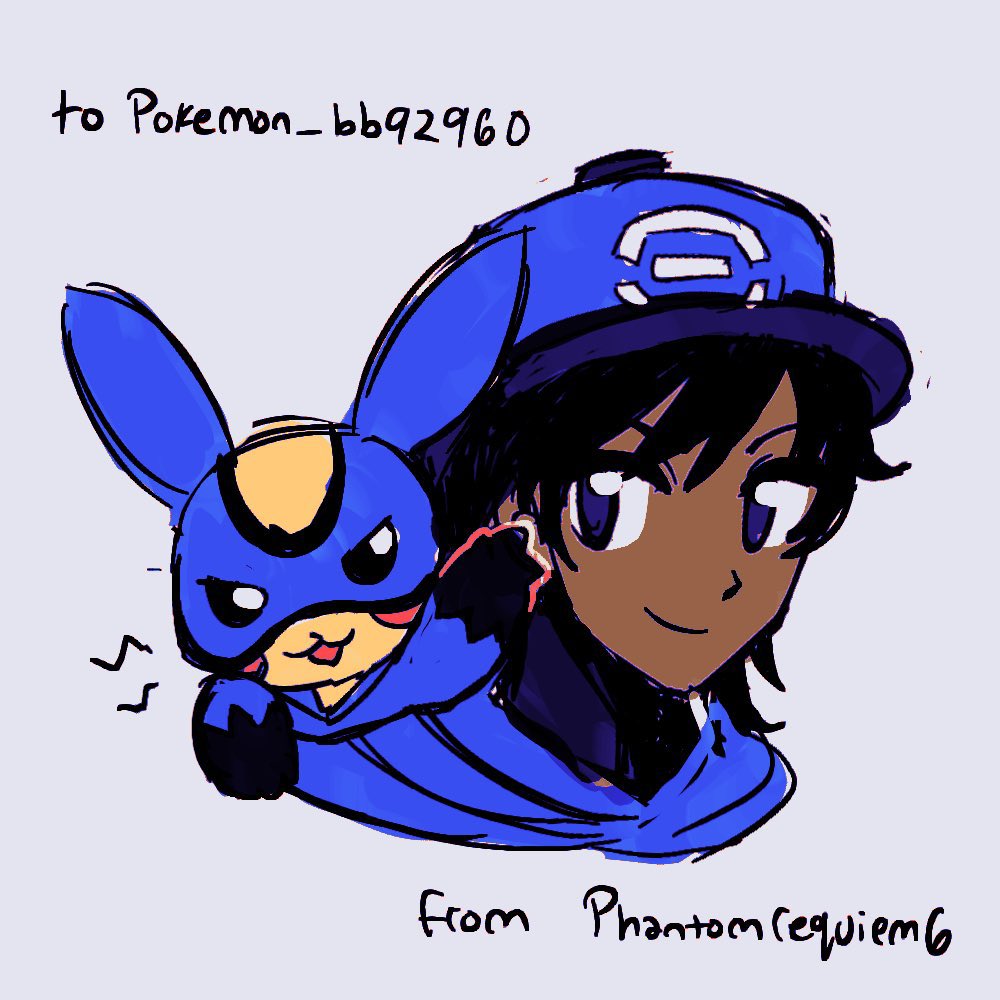pokemon_bb92960's tweet image. Hey Trainers!

Here's a nice sketch of me &amp;amp; my Partner Pikachu as our superhero egos known as the Pokémon Heroes Battle Brawler &amp;amp; Pika Thunder ⚡!

I thank @phantomrequiem6 for making this for me &amp;amp; Pikachu ⚡️!

#Anipoke
#Pokemon
#PokemonOC
#Trainersona
#PokemonHeroes
#Superheroes