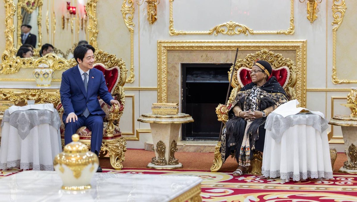 ChingteLai's tweet image. Deeply grateful to His Majesty King Mswati III, the Queen Mother, &amp;amp; the people of Eswatini for the warm hospitality. From my visit with the Queen Mother to touring the International Convention Centre, every moment reflects the strong friendship between #Taiwan &amp;amp; #Eswatini.