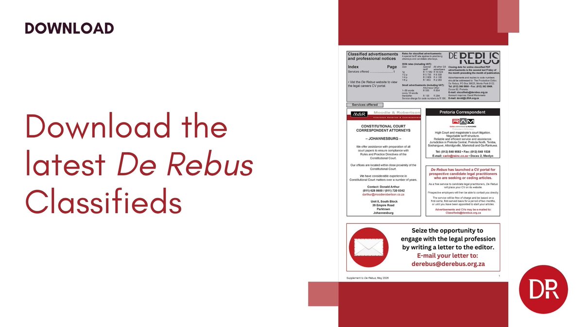 De Rebus tweet media